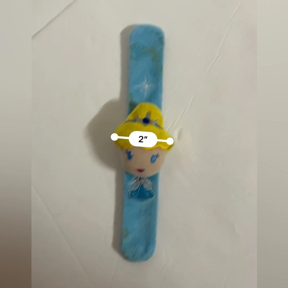 Vintage Blue Disney Cinderella Slap Bracelet